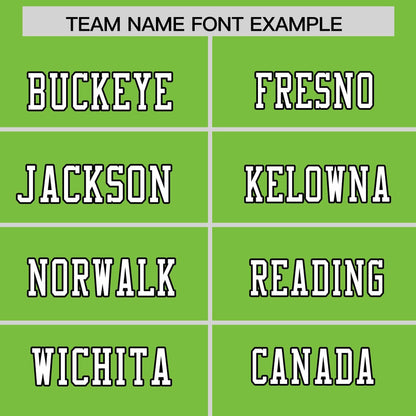 Custom Neon Green Personalized Classic Authentic Football Jersey