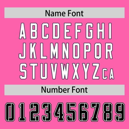 Custom Pink Personalized Classic Authentic Football Jersey