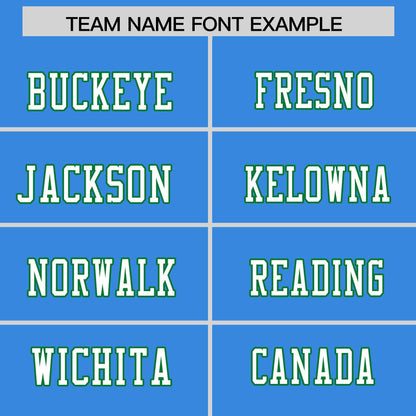 Custom Powder Blue Personalized Classic Authentic Football Jersey
