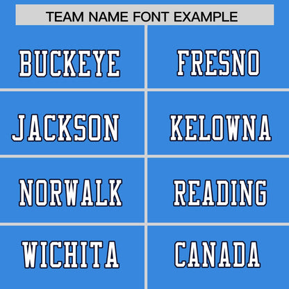Custom Powder Blue Personalized Classic Authentic Football Jersey