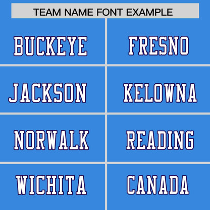 Custom Powder Blue Personalized Classic Authentic Football Jersey