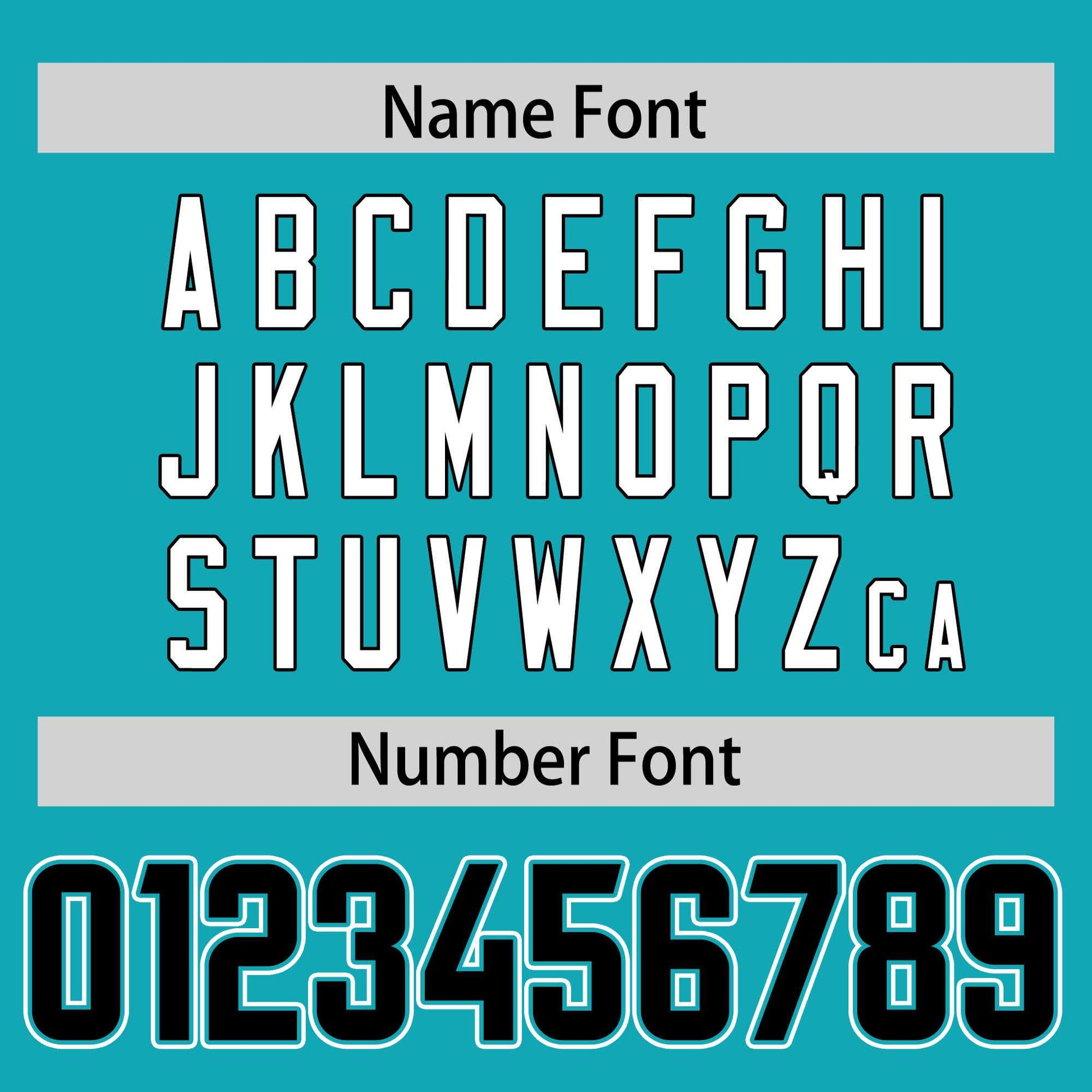 Custom Aqua Personalized Classic Authentic Football Jersey
