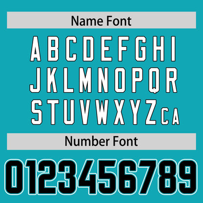Custom Aqua Personalized Classic Authentic Football Jersey