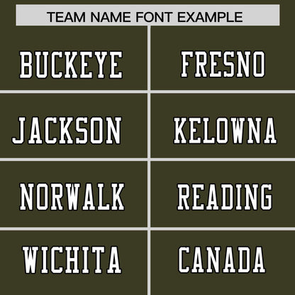 Custom Olive Personalized Classic Authentic Football Jersey