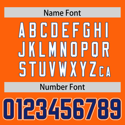 Custom Orange Personalized Classic Authentic Football Jersey