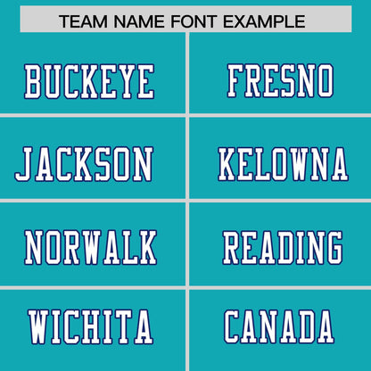 Custom Aqua Personalized Classic Authentic Football Jersey