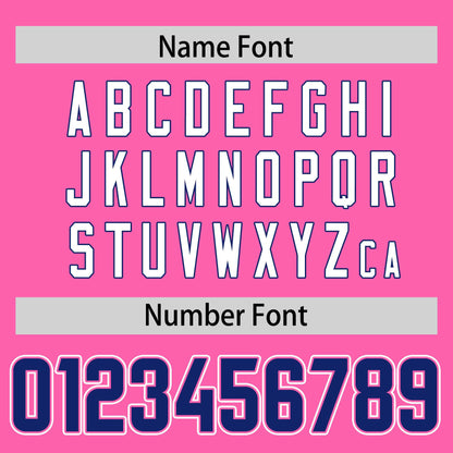 Custom Pink Personalized Classic Authentic Football Jersey