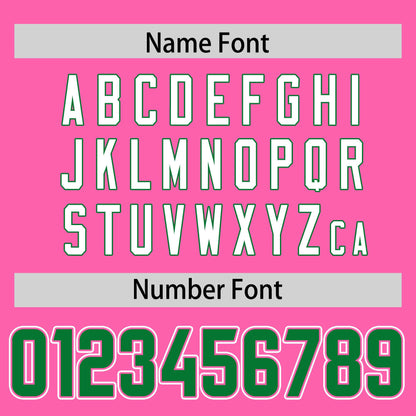 Custom Pink Personalized Classic Authentic Football Jersey