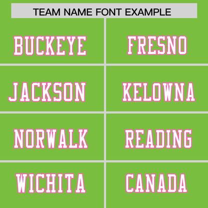 Custom Neon Green Personalized Classic Authentic Football Jersey
