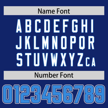 Custom Royal Personalized Classic Authentic Football Jersey