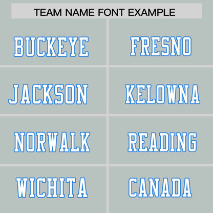 Custom Silver Personalized Classic Authentic Football Jersey