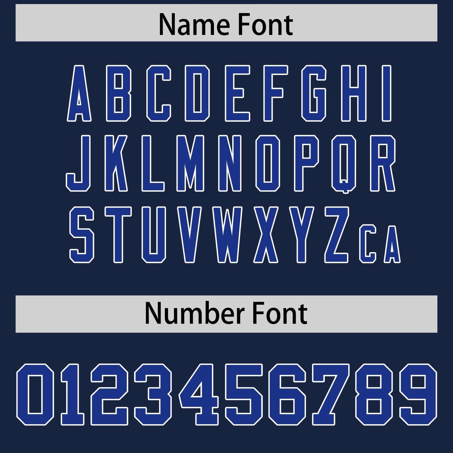 Custom Navy Royal Personalized Insert Color Design Authentic Football Jersey