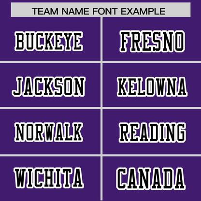 Custom Purple Old Gold Personalized Insert Color Design Authentic Football Jersey