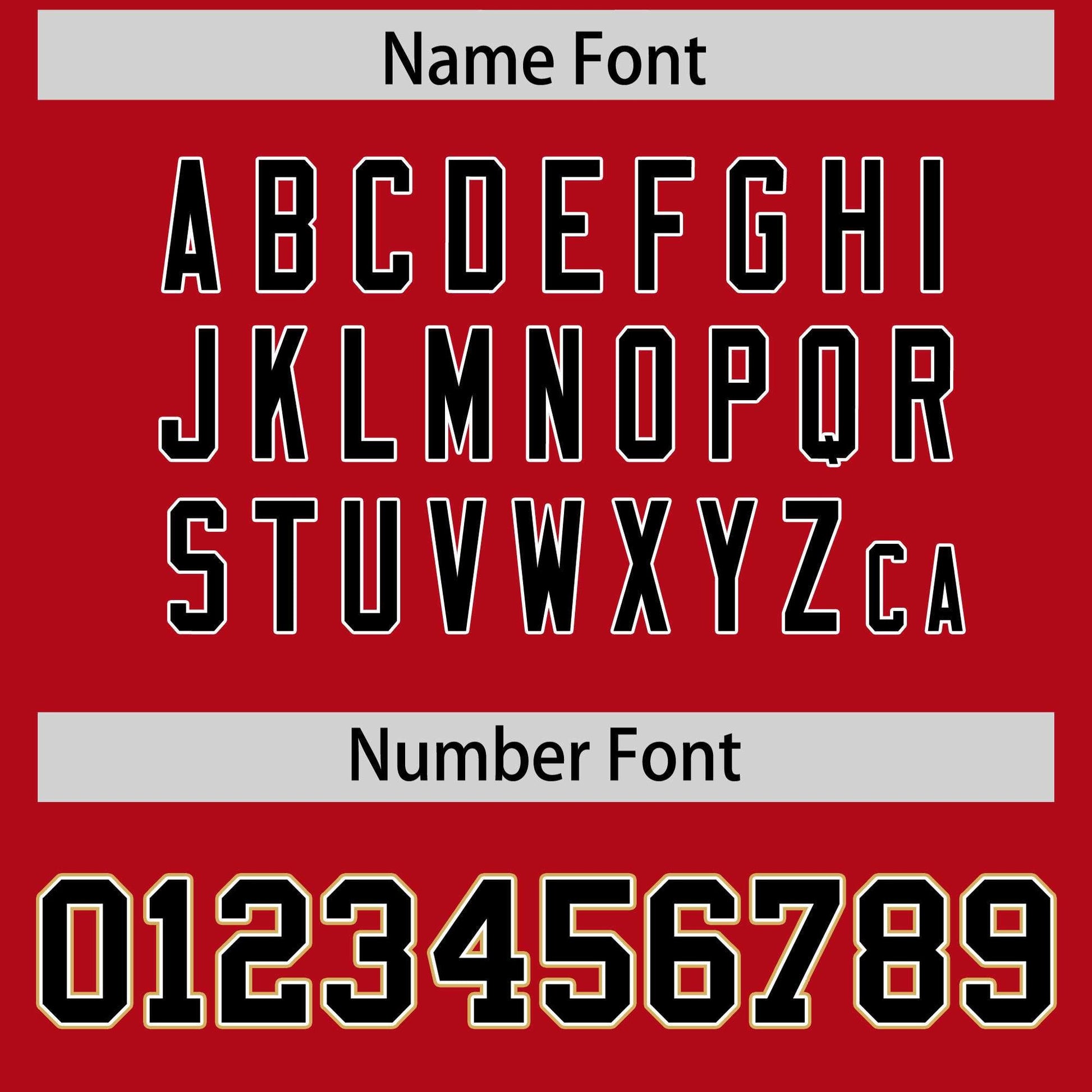 Custom Red Old Gold Personalized Insert Color Design Authentic Football Jersey