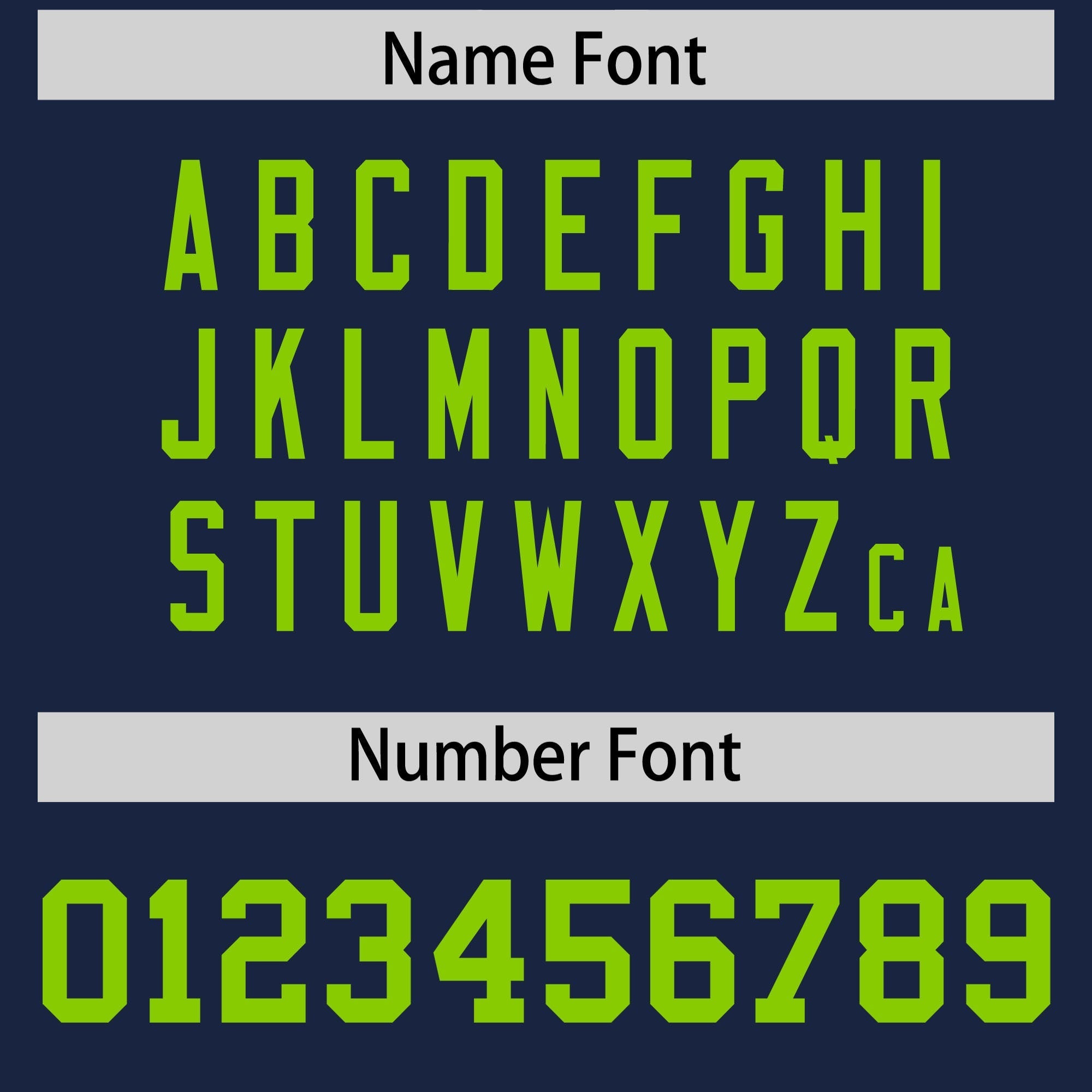 Custom Navy Neon Green Personalized Shoulder Star Pattern Authentic American Football Jersey