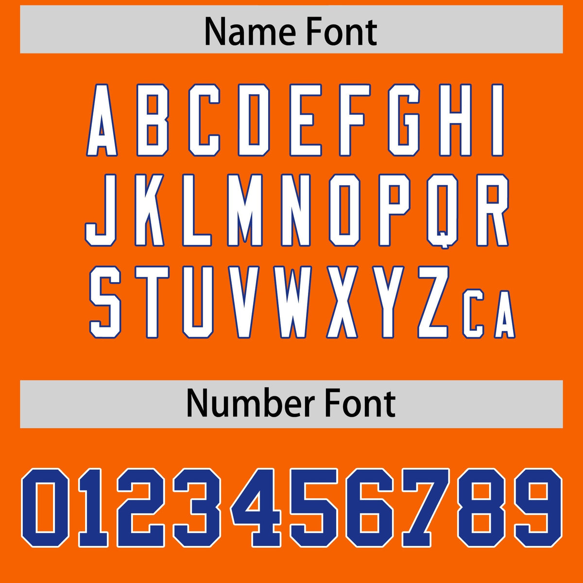 Custom Orange Royal Personalized Shoulder Star Pattern Authentic American Football Jersey