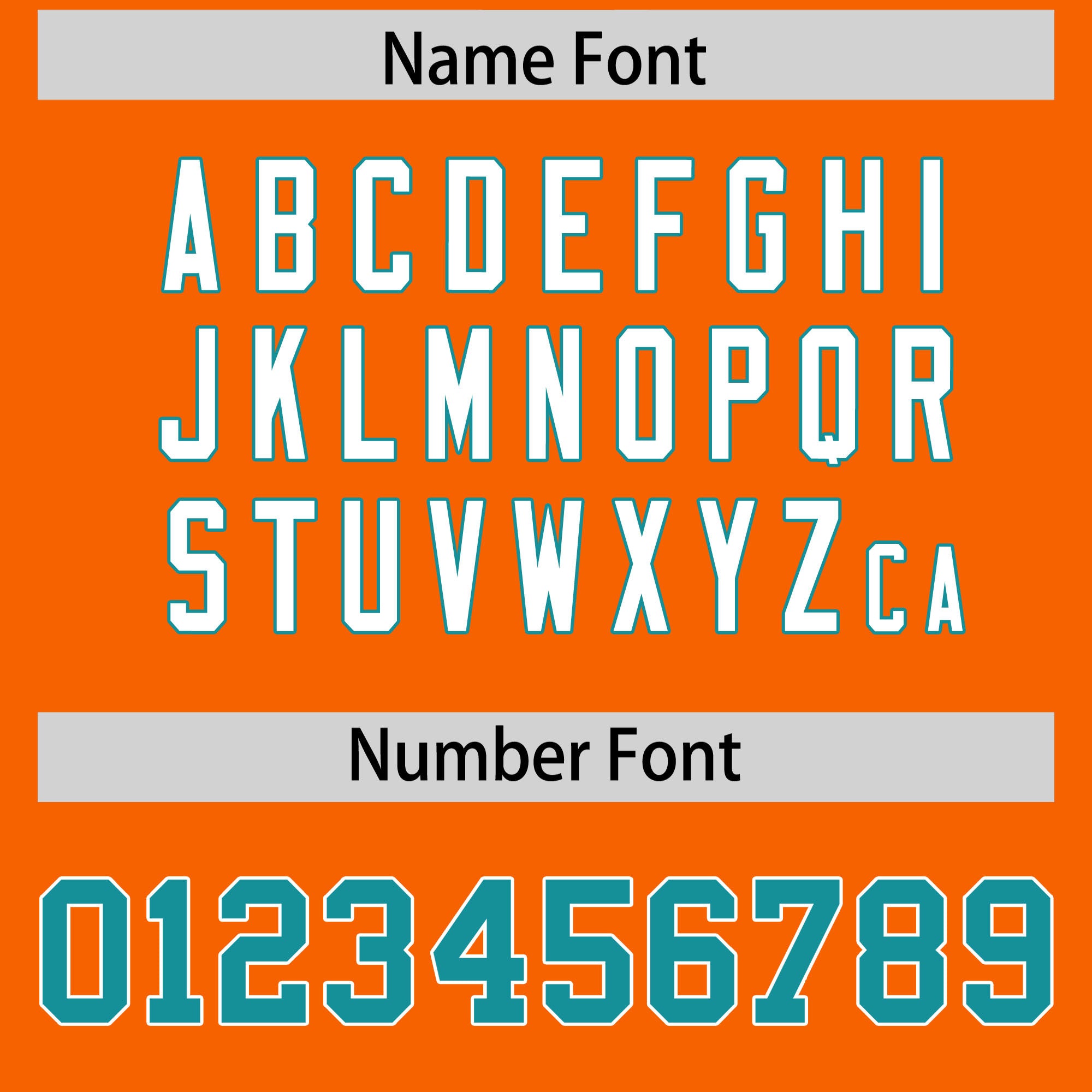 Custom Orange Aqua Personalized Shoulder Star Pattern Authentic American Football Jersey