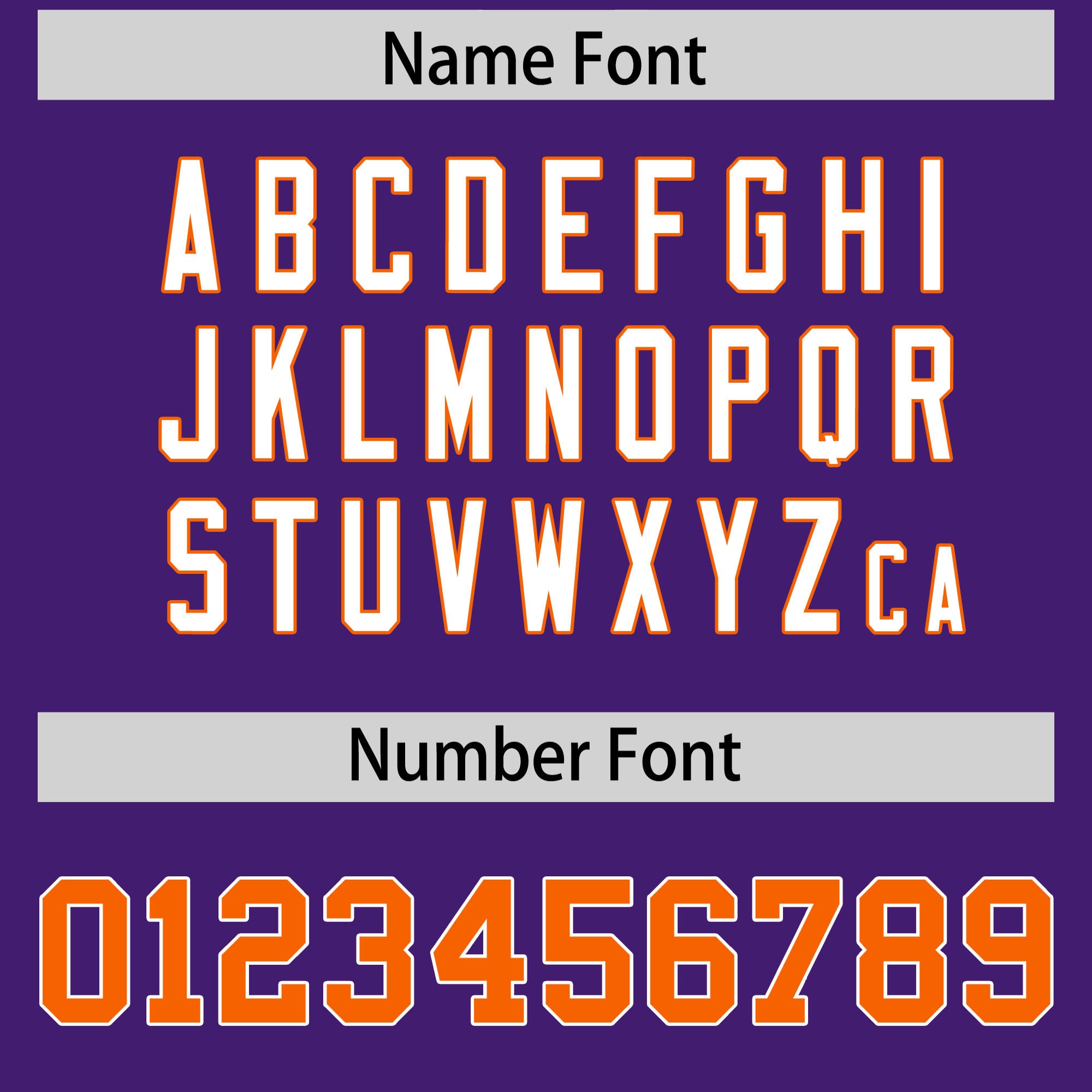 Custom Purple Orange Personalized Shoulder Star Pattern Authentic American Football Jersey
