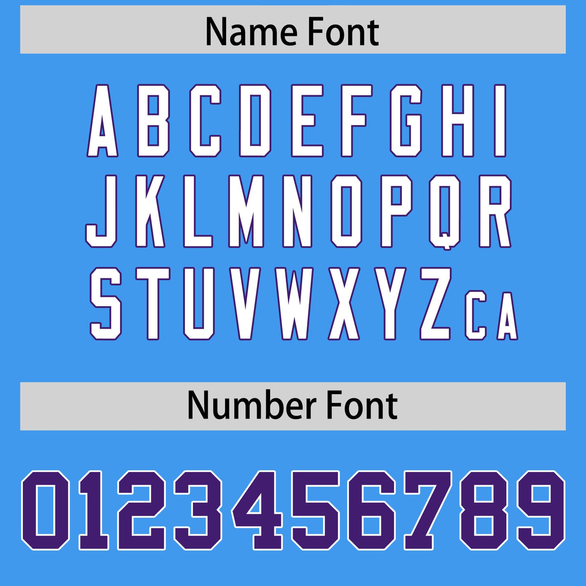 Custom Powder Blue Purple Personalized Shoulder Star Pattern Authentic American Football Jersey