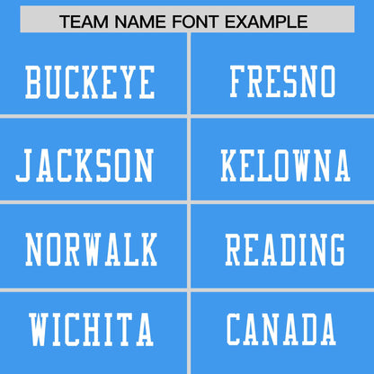 Custom Powder Blue White Personalized Classic Authentic Football Jersey