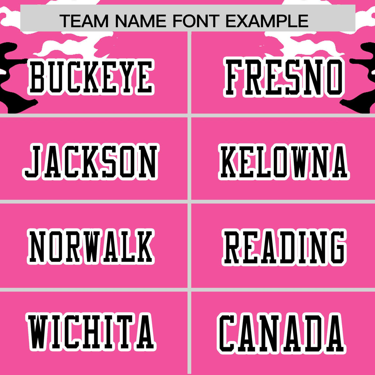 Custom Pink Black-White Personalized Camo Authentic Football Jersey