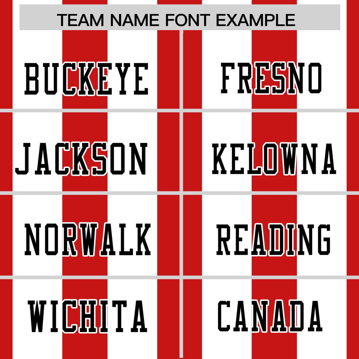 Custom Red White Personalized Thick Stripe Design Authentic Football Jersey