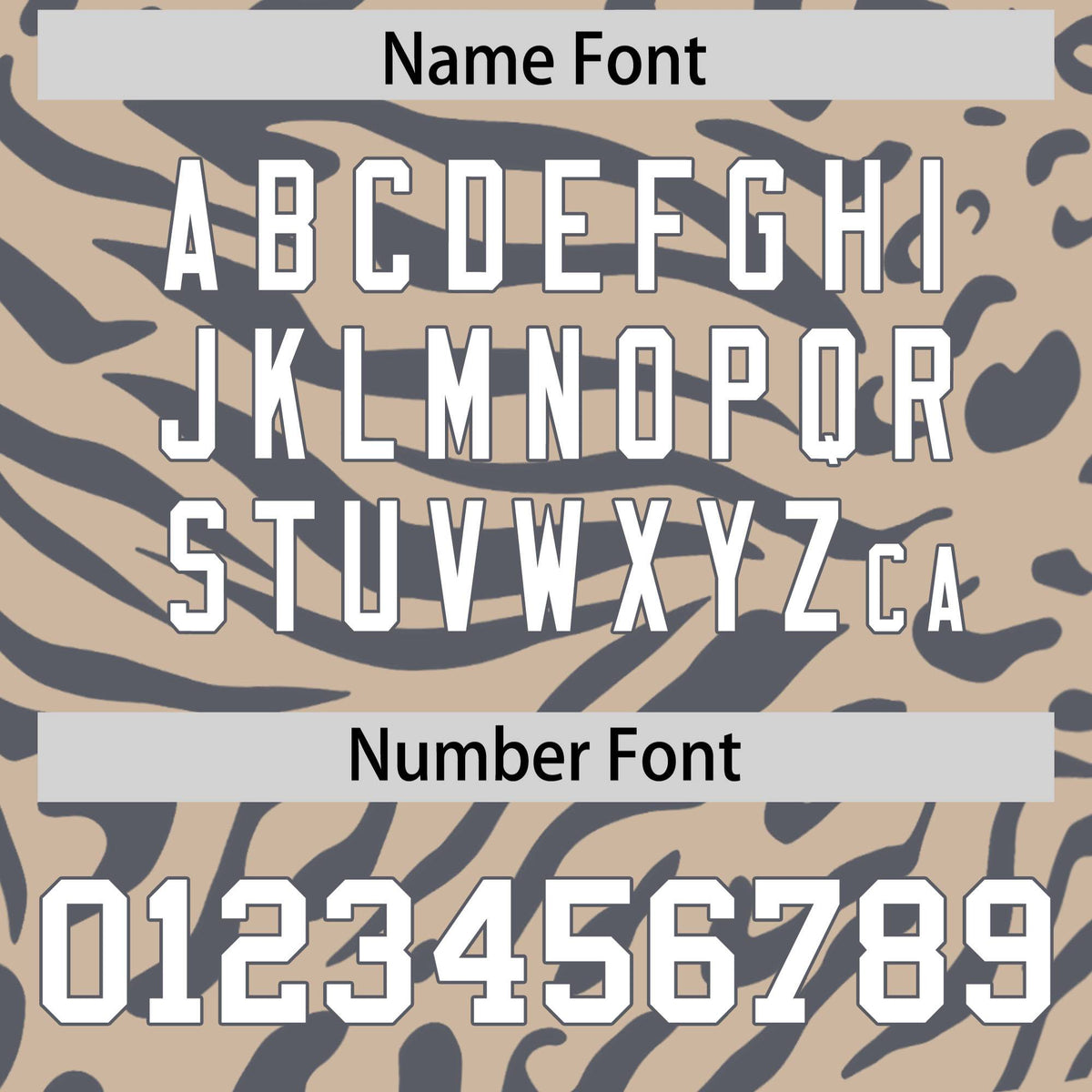 Custom Light Brown Dark Gray Personalized Zebra Stripes Pattern Authentic Football Jersey