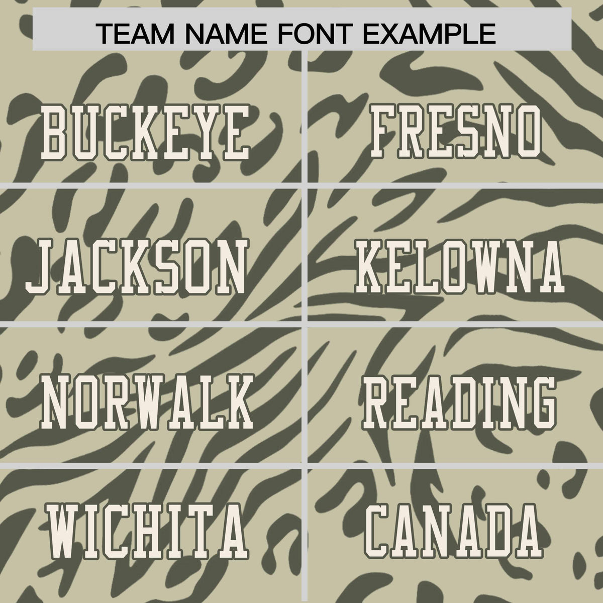 Custom Camel Olive Personalized Zebra Stripes Pattern Authentic Football Jersey