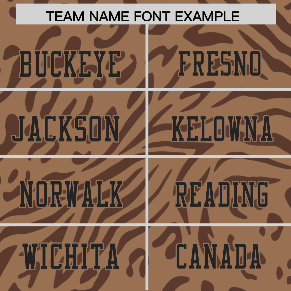 Custom Tobacco Brown Brown Personalized Zebra Stripes Pattern Authentic Football Jersey