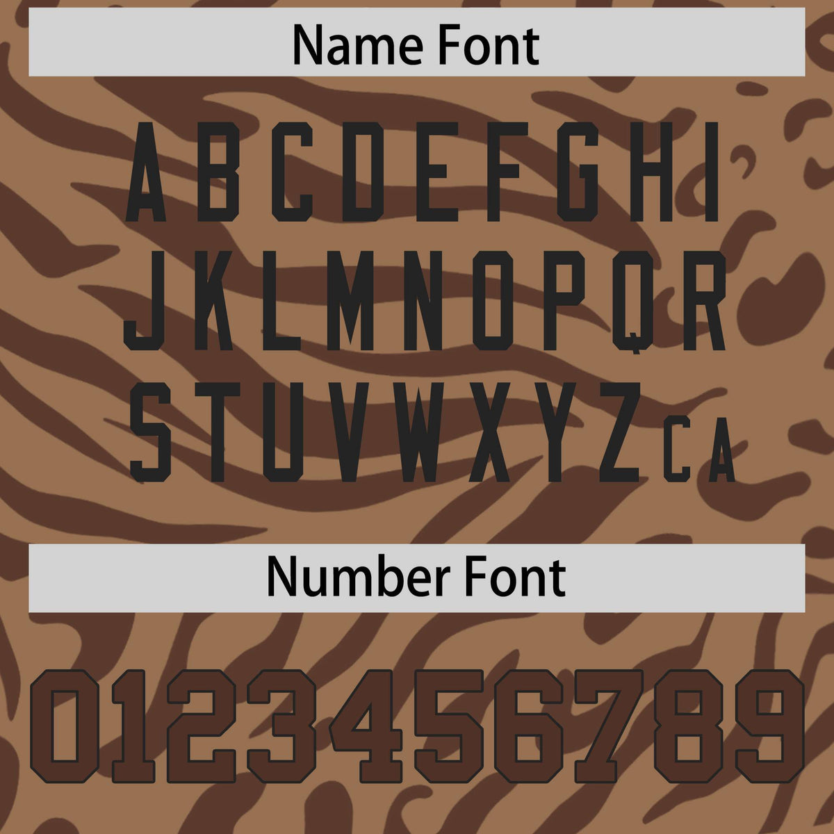Custom Tobacco Brown Brown Personalized Zebra Stripes Pattern Authentic Football Jersey