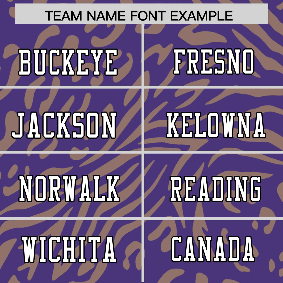 Custom Purple Khaki Personalized Zebra Stripes Pattern Authentic Football Jersey