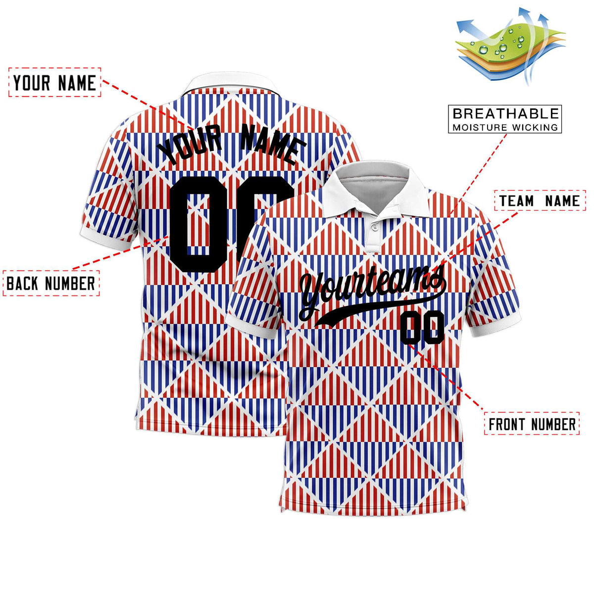 Custom White Lingge Sunshine Polo Shirts