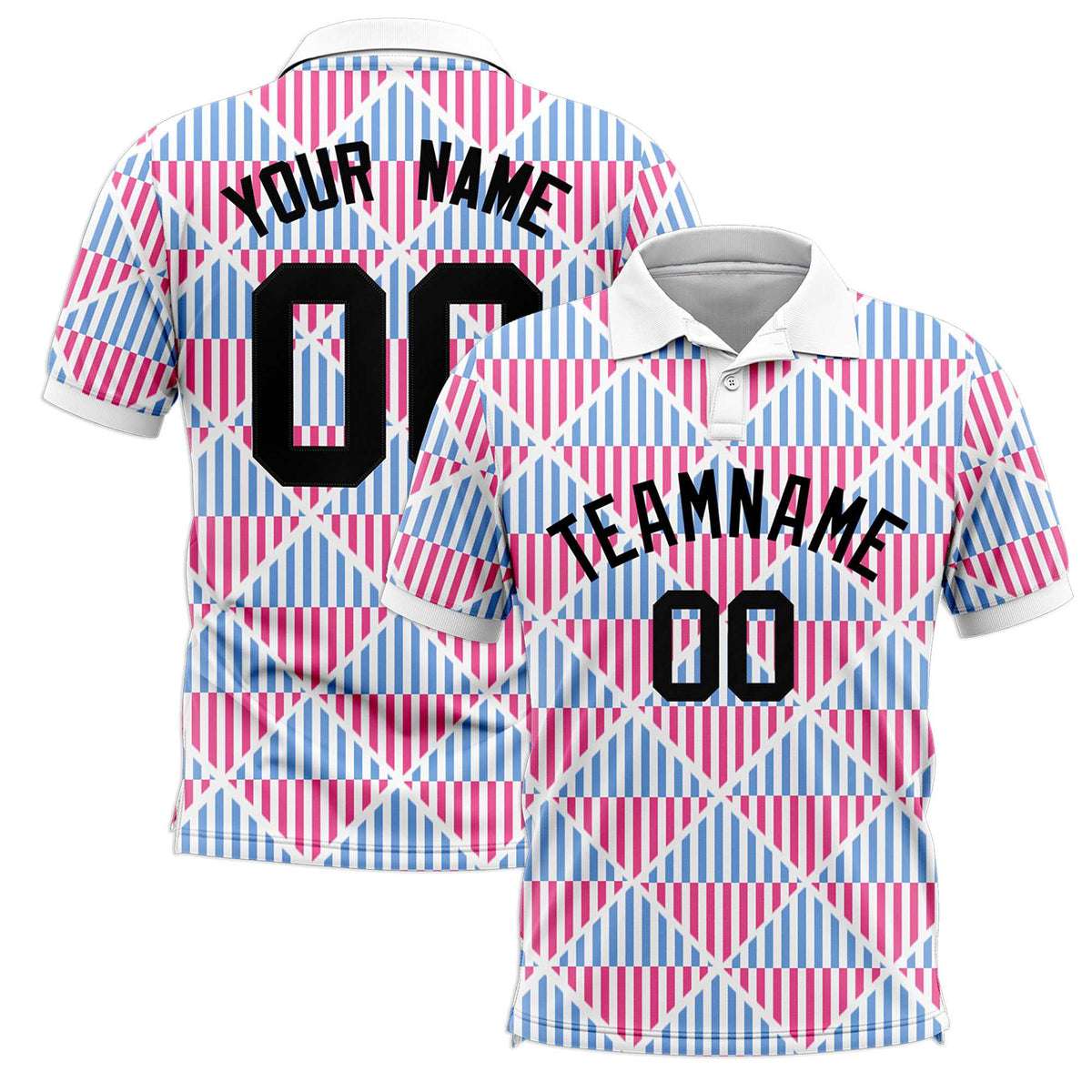 Custom White Lingge Sunshine Polo Shirts