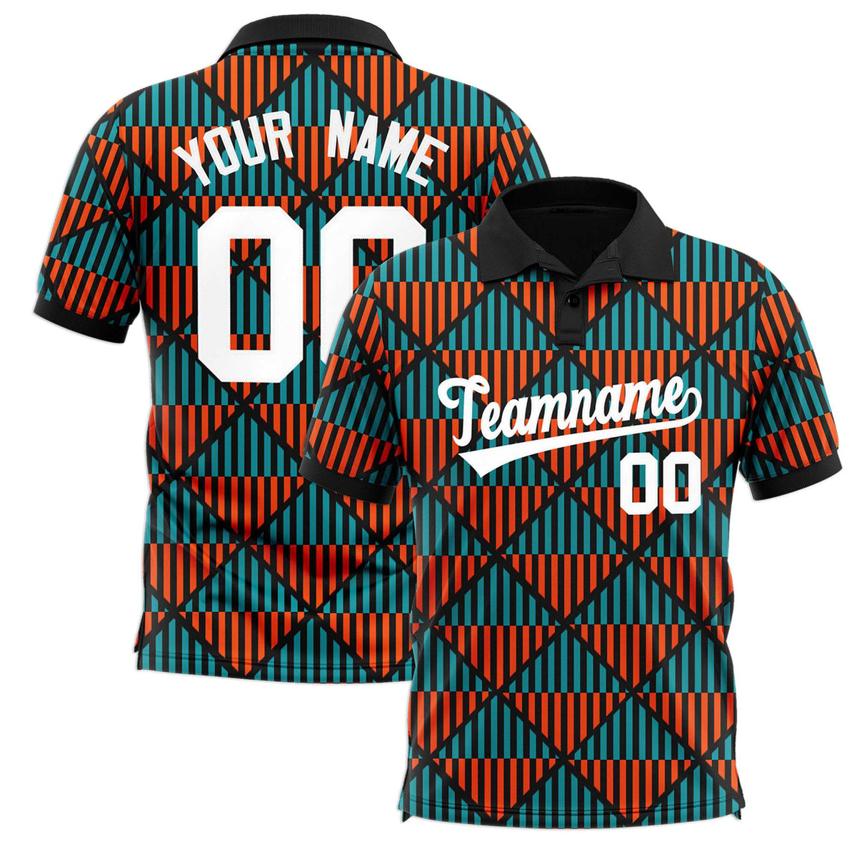 Custom Black Lingge Sunshine Polo Shirts