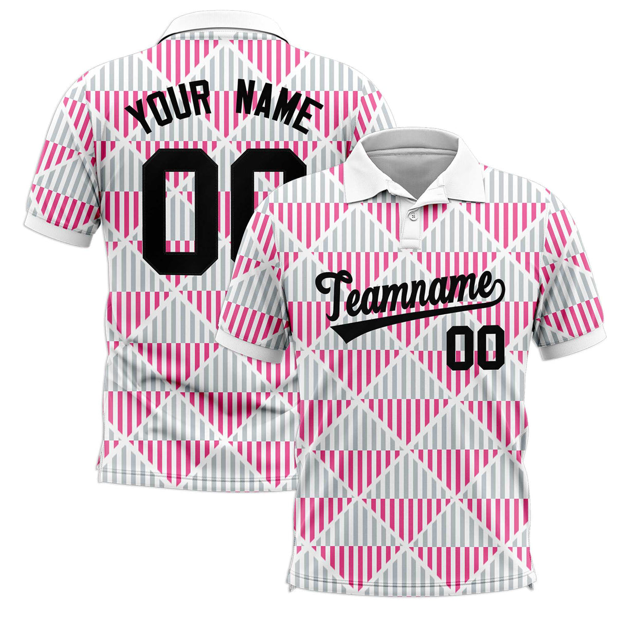 Custom White Lingge Sunshine Polo Shirts