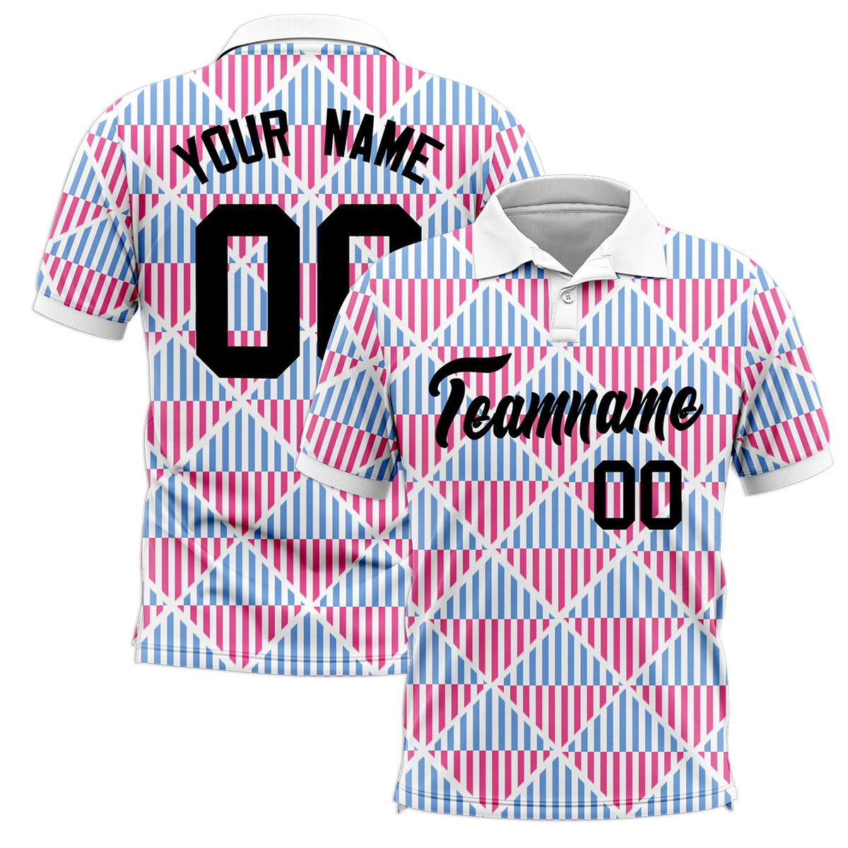 Custom White Lingge Sunshine Polo Shirts