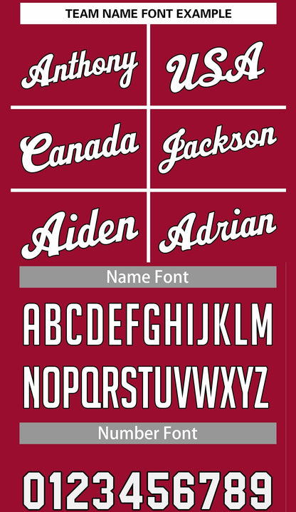 Custom Red White Classic Sets Basketball Jersey