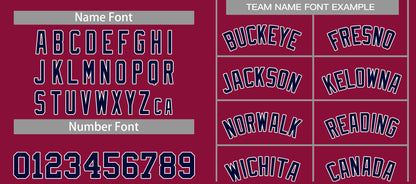 Custom Maroon Navy-White Classic Sets Curved Basketball Jersey