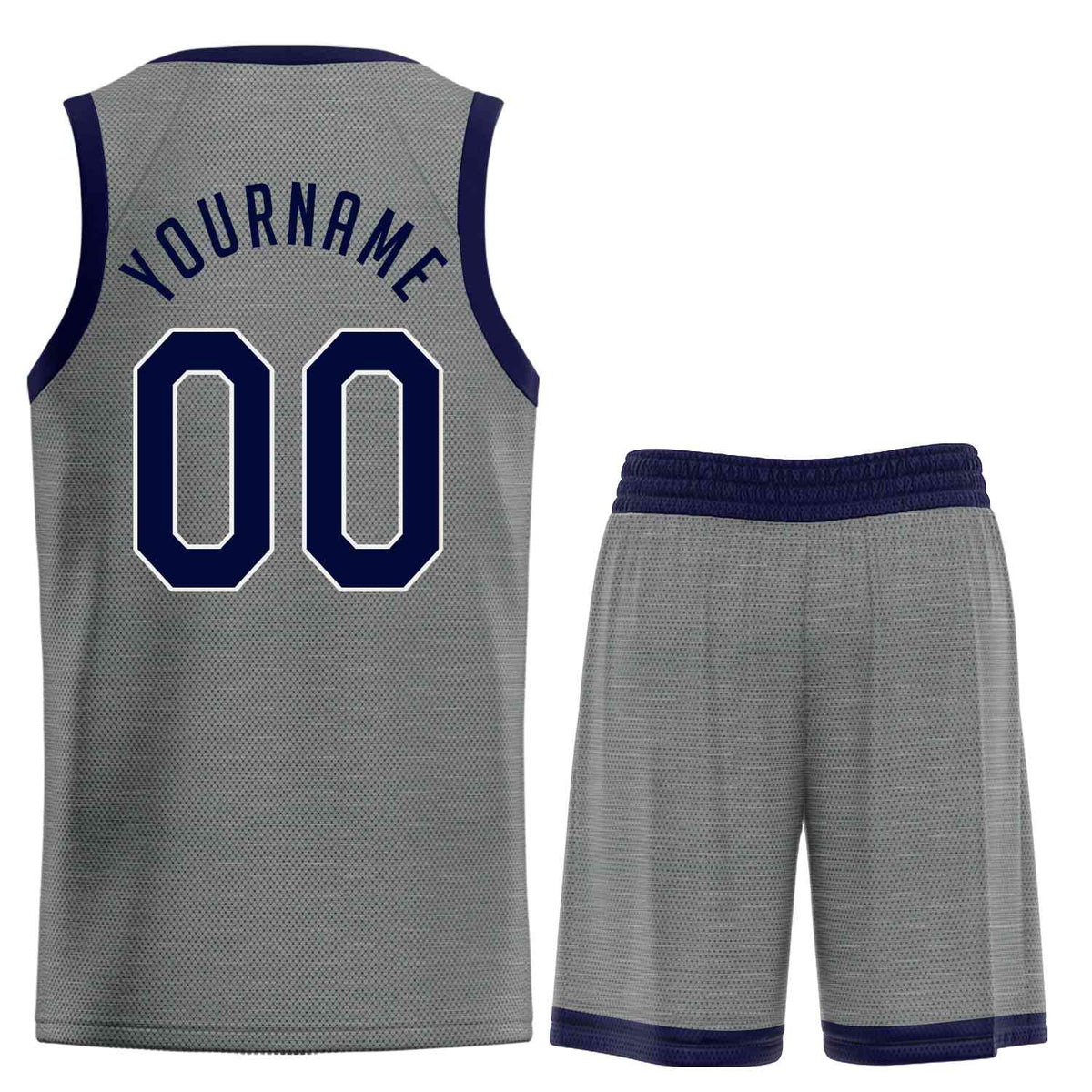 Custom Dark Gray Navy-White Classic Sets Sports Uniform Basketball Jersey