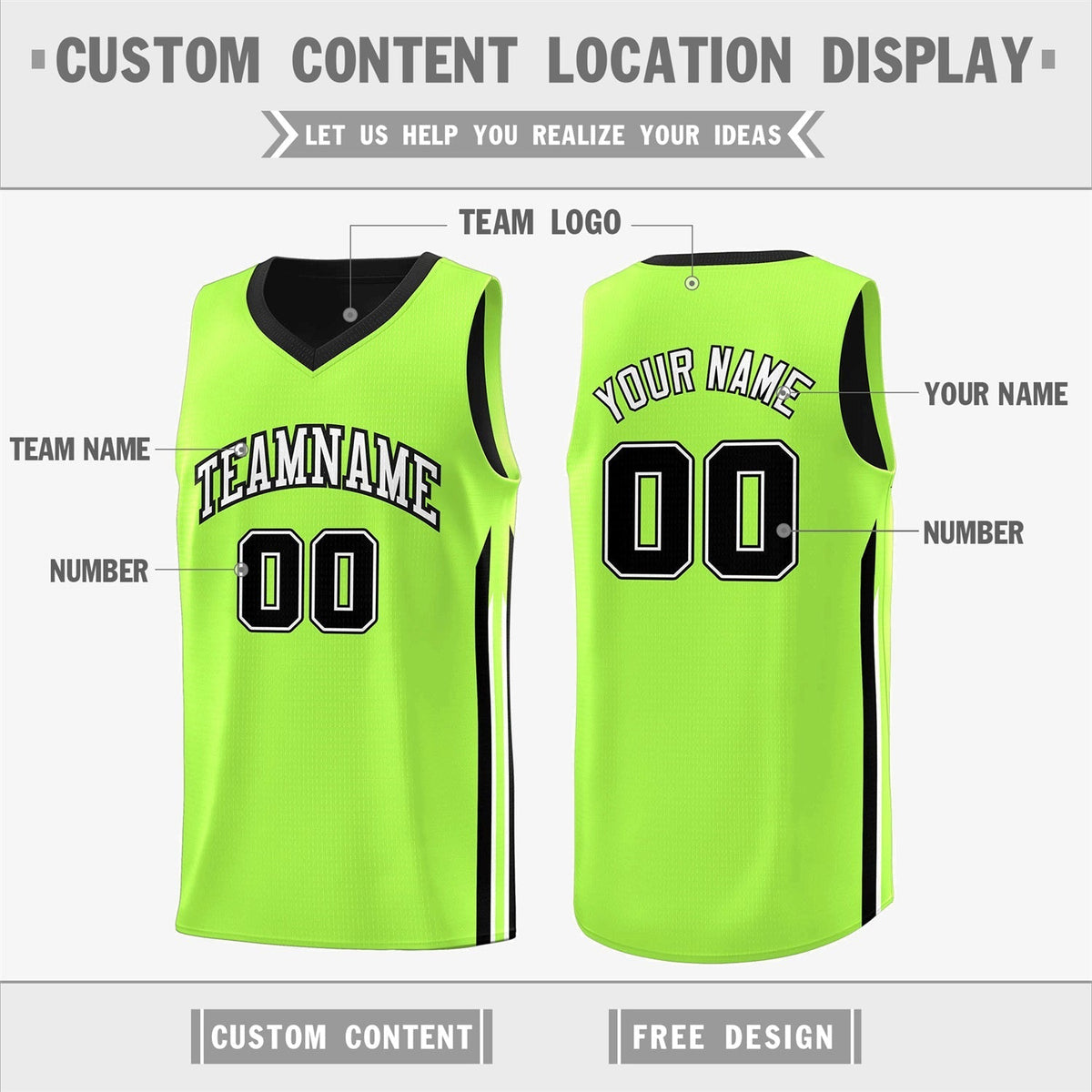 Custom Reversible Basketball Jersey Personalized Double Side Tops