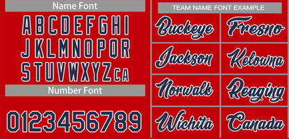 Custom Red Navy-White Sport Basketball Shorts