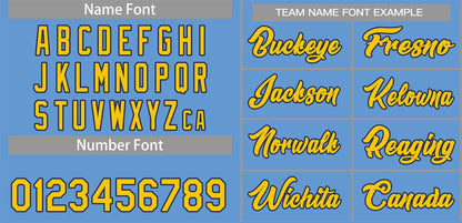 Custom Powder Blue Gold-Black Sport Basketball Shorts