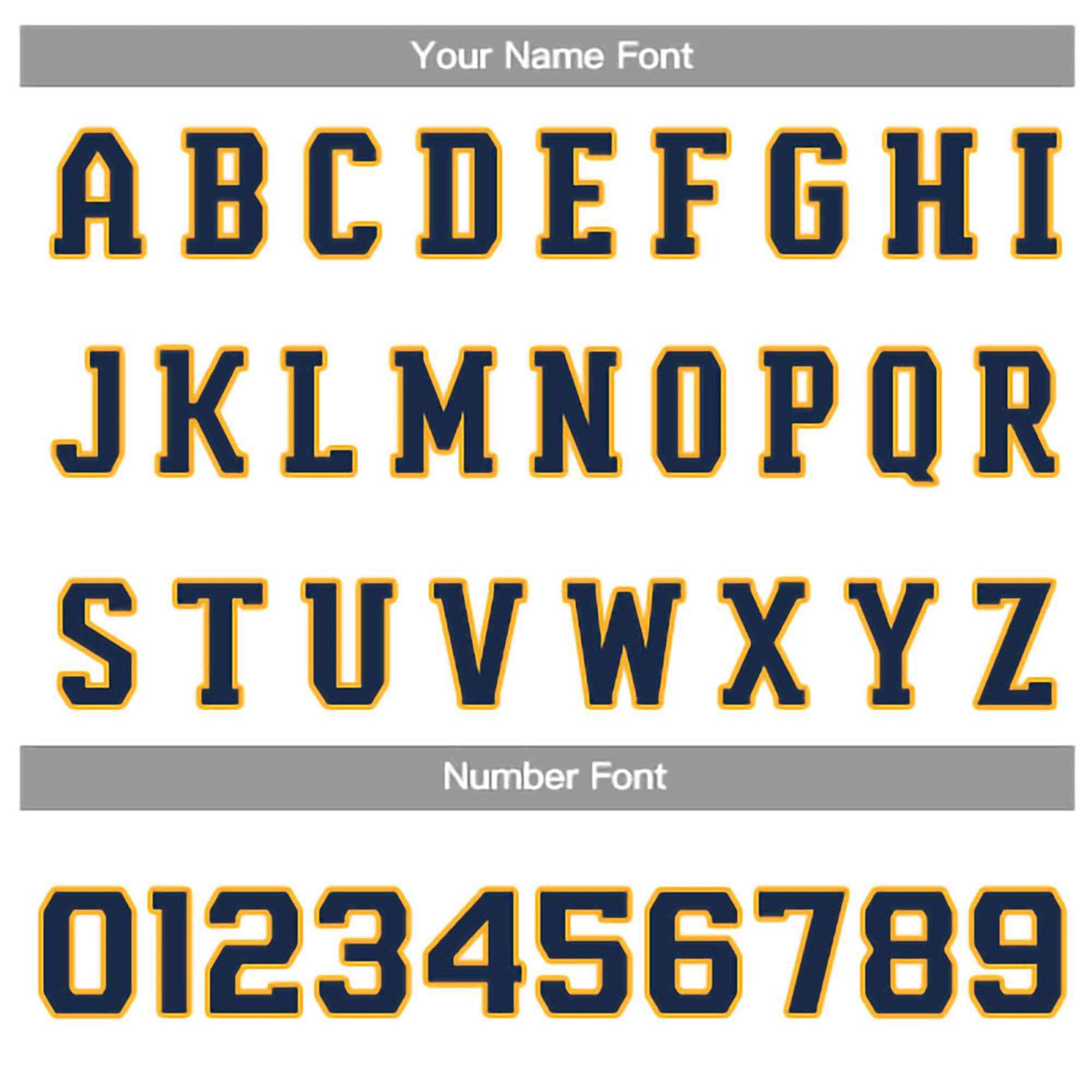 Custom White Navy-Yellow Classic Style Crew neck T-Shirts Full Sublimated