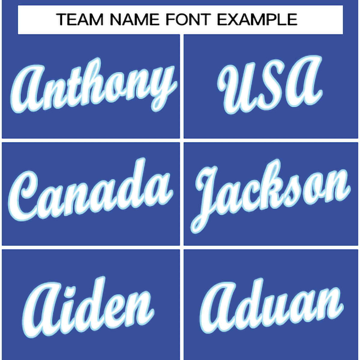 Custom Royal White-Light Blue Classic Style Crew neck T-Shirts Full Sublimated