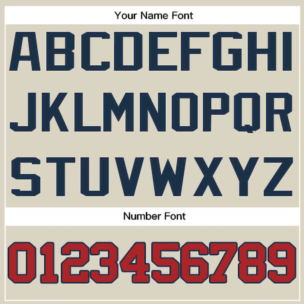 Custom Cream Red-Navy Classic Style Crew neck T-Shirts Full Sublimated