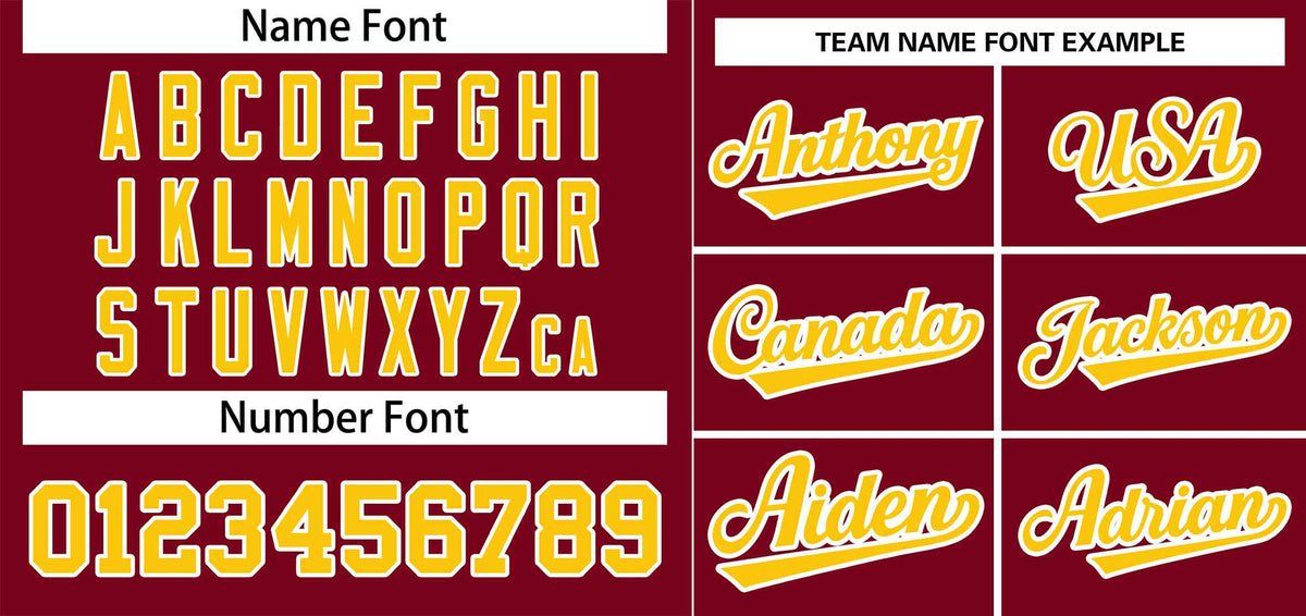 Custom Crimson Gold-White Stripe Fashion Raglan Sleeves Authentic Baseball Jersey