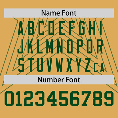 Custom Old Gold Green Personalized Star Pattern Raglan Sleeves Performance T-Shirt