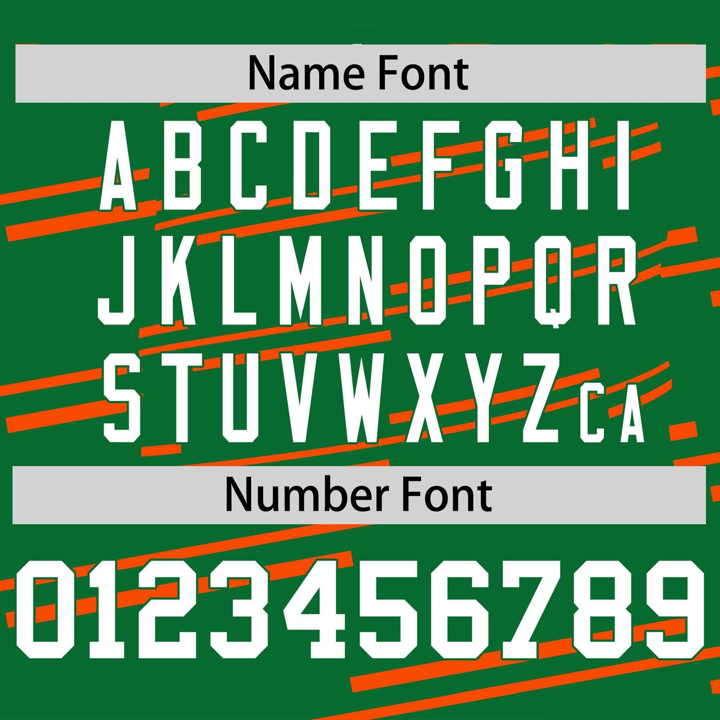 Custom Kelly Green Orange Personalized Slanting Line Graffiti Pattern Performance T-Shirt