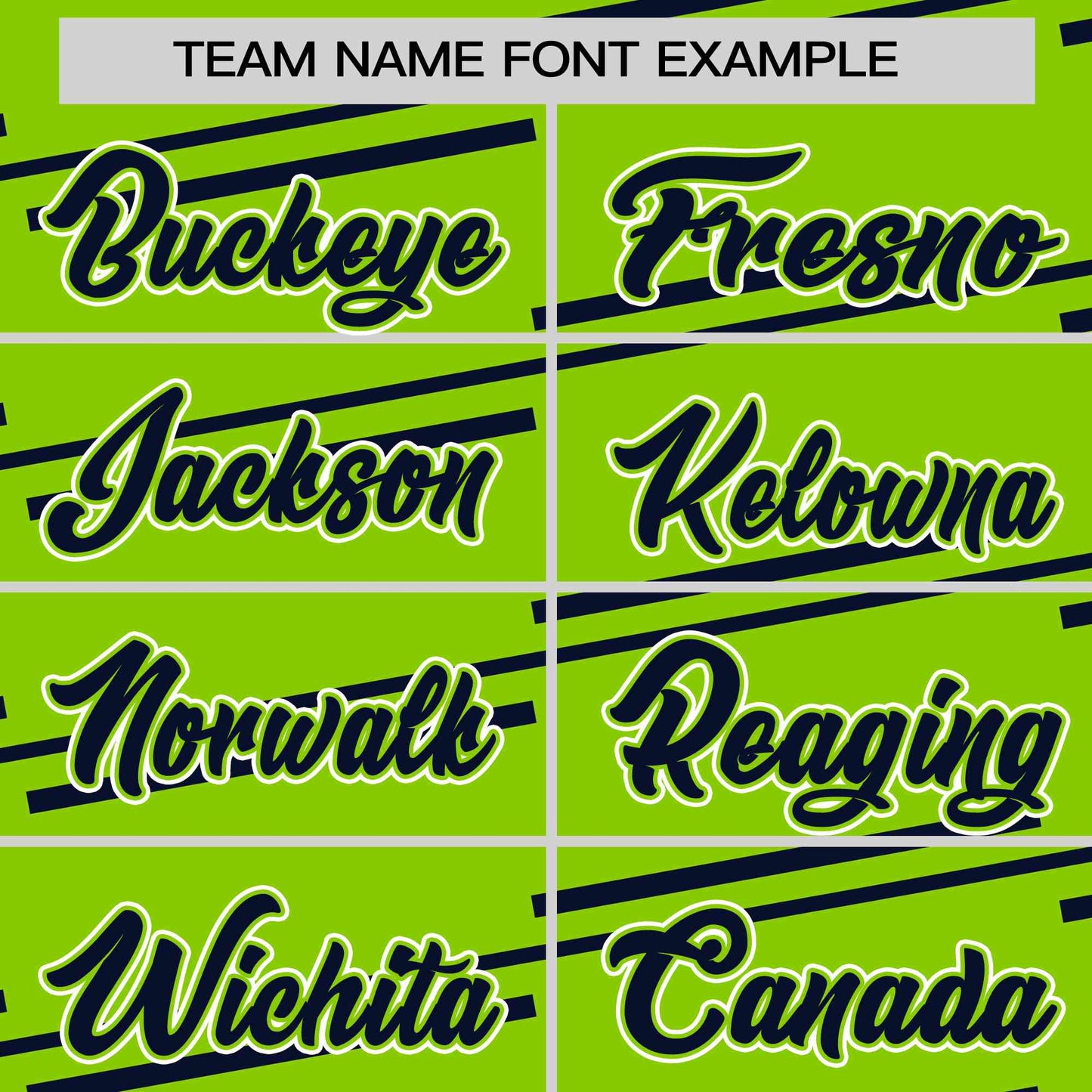 Custom Neon Green Navy Personalized Slanting Line Graffiti Pattern Performance T-Shirt