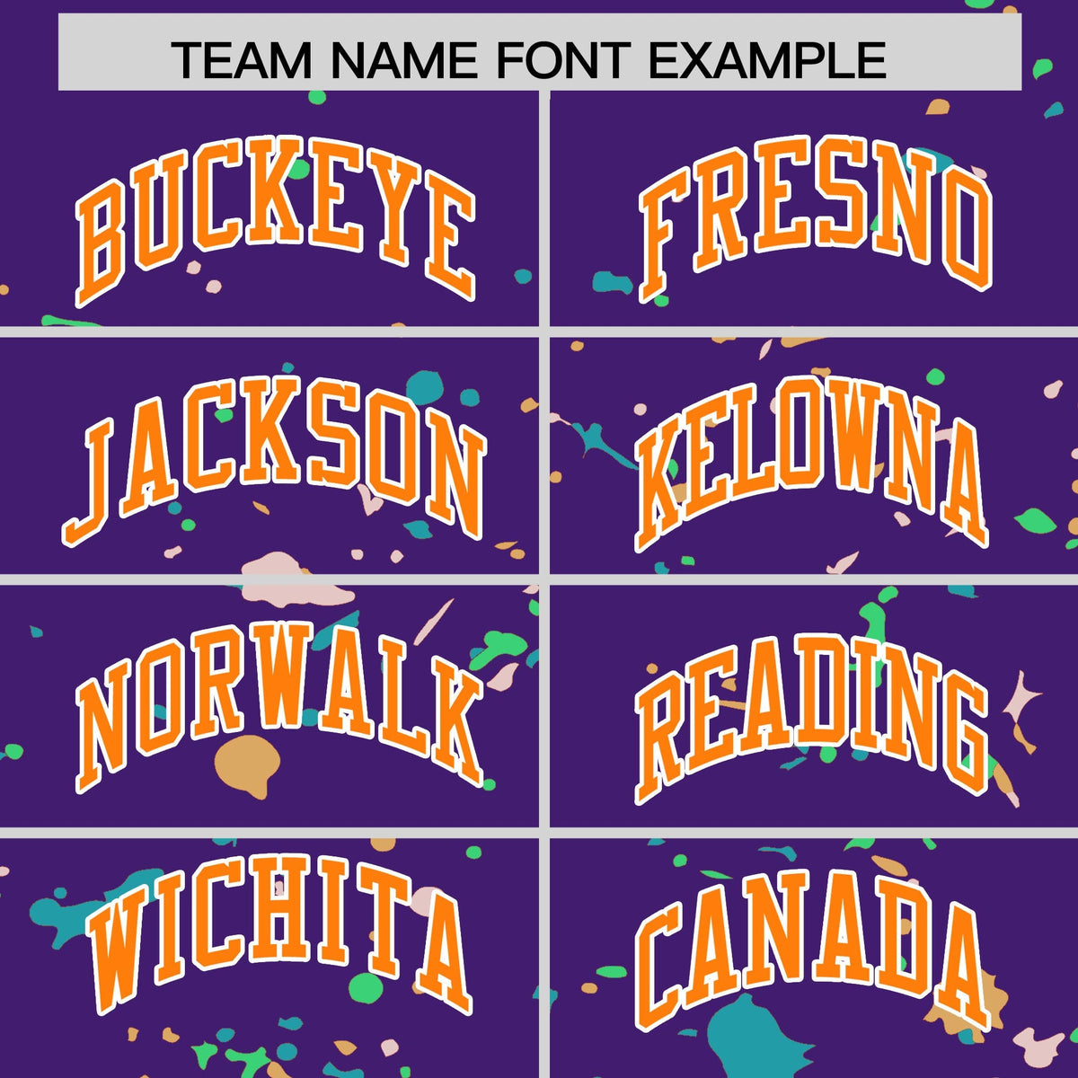 Custom Purple Orange White Spray Painting Graffiti Pattern Personalization T-shirt| KXKSHOP